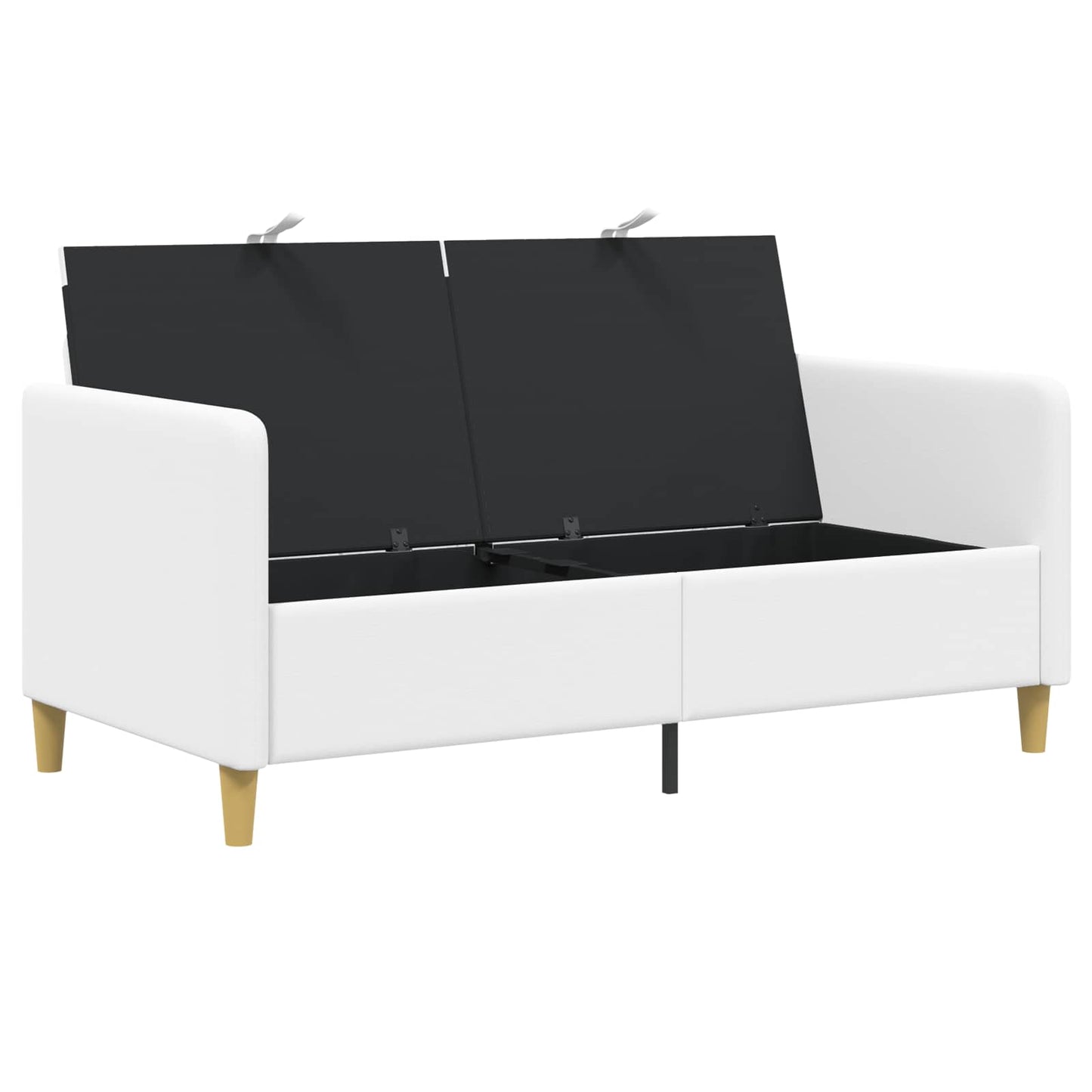 Divano con Storage Bianco 152 x 78 x 87 cm Poliestere | homemem39