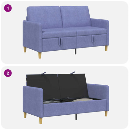 Divano con Storage Blu jeans 152 x 78 x 87 cm Poliestere | homemem39