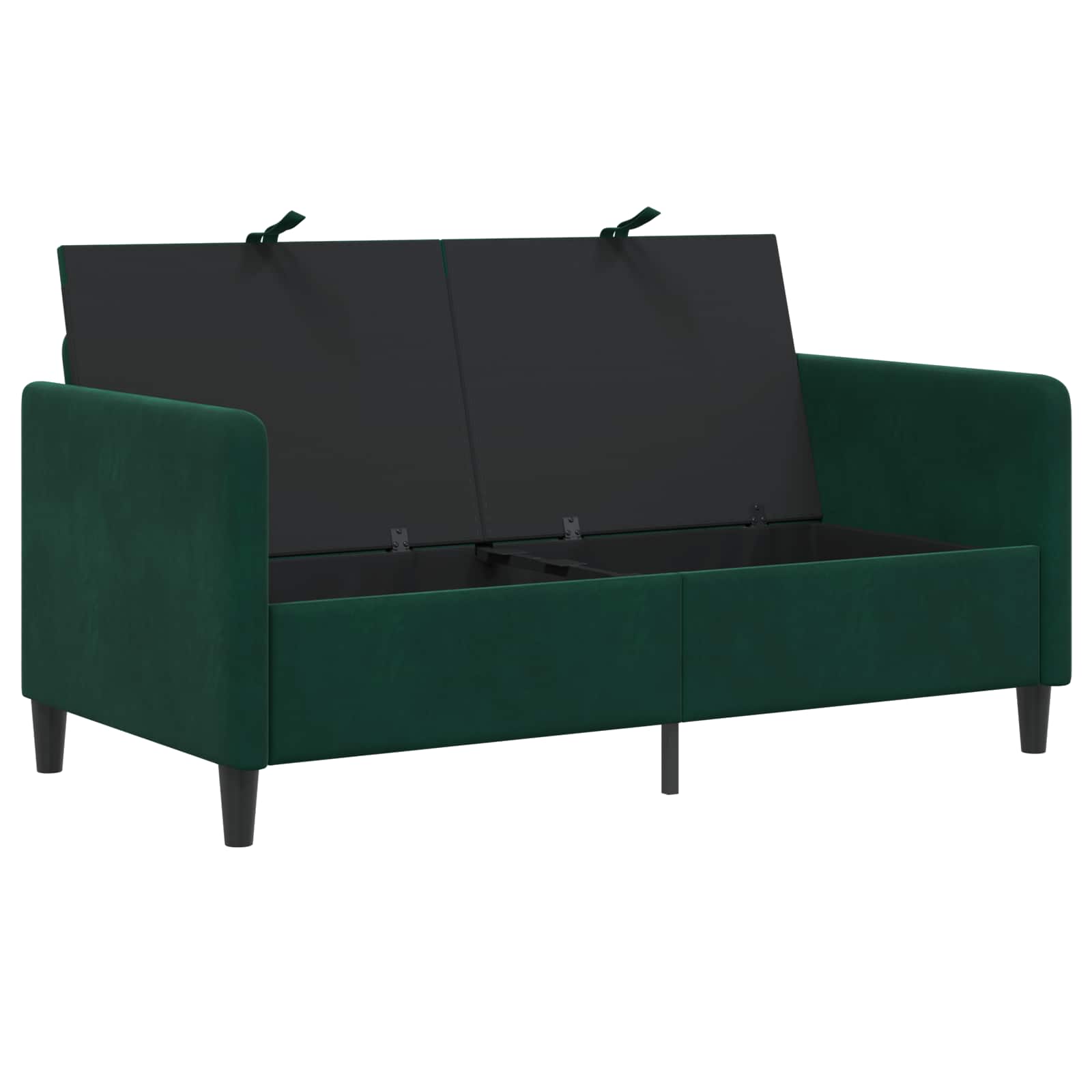 Divano con Storage Verde Scuro 152 x 78 x 87 cm Poliestere | homemem39