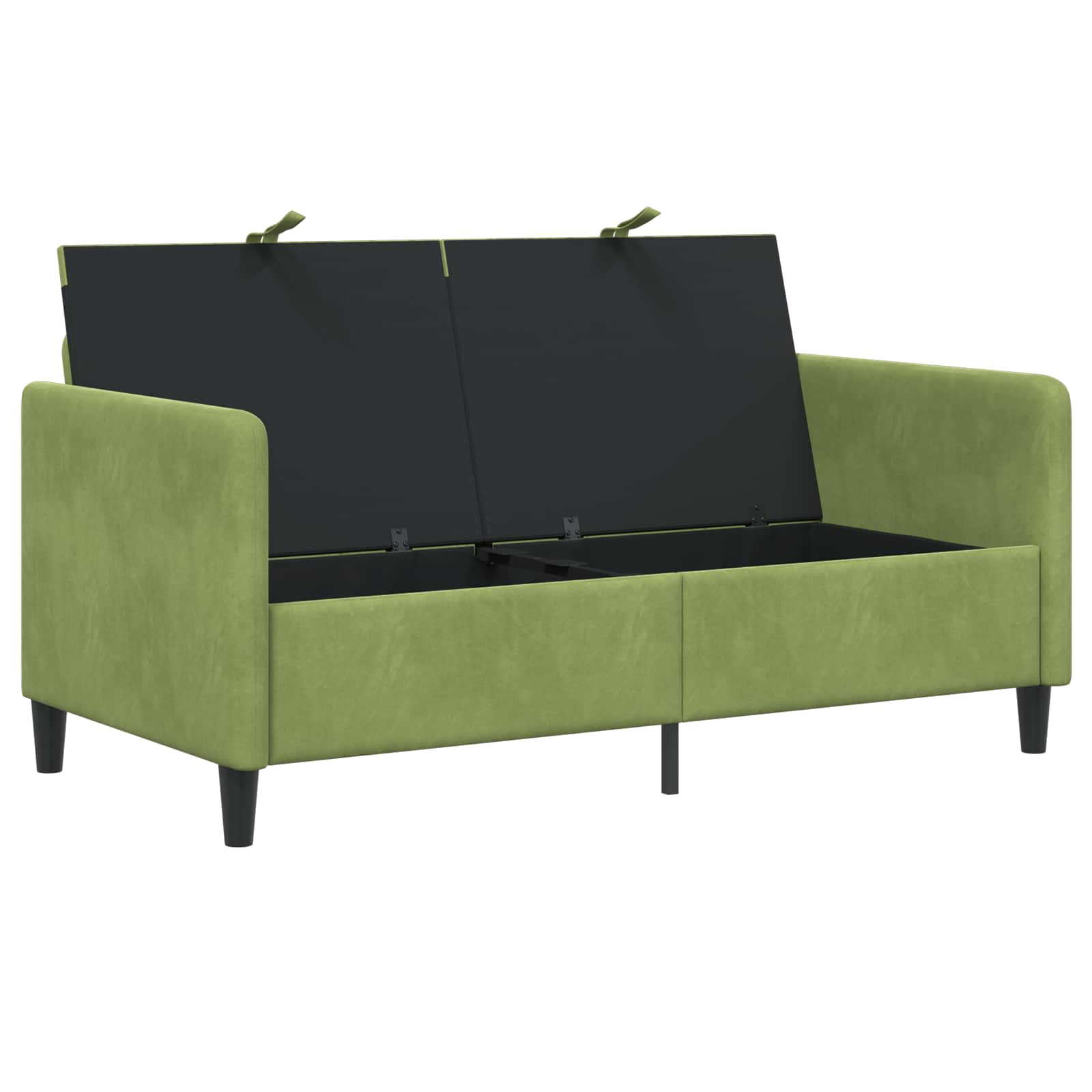 Divano con Storage Verde chiaro 152 x 78 x 87 cm Poliestere | homemem39