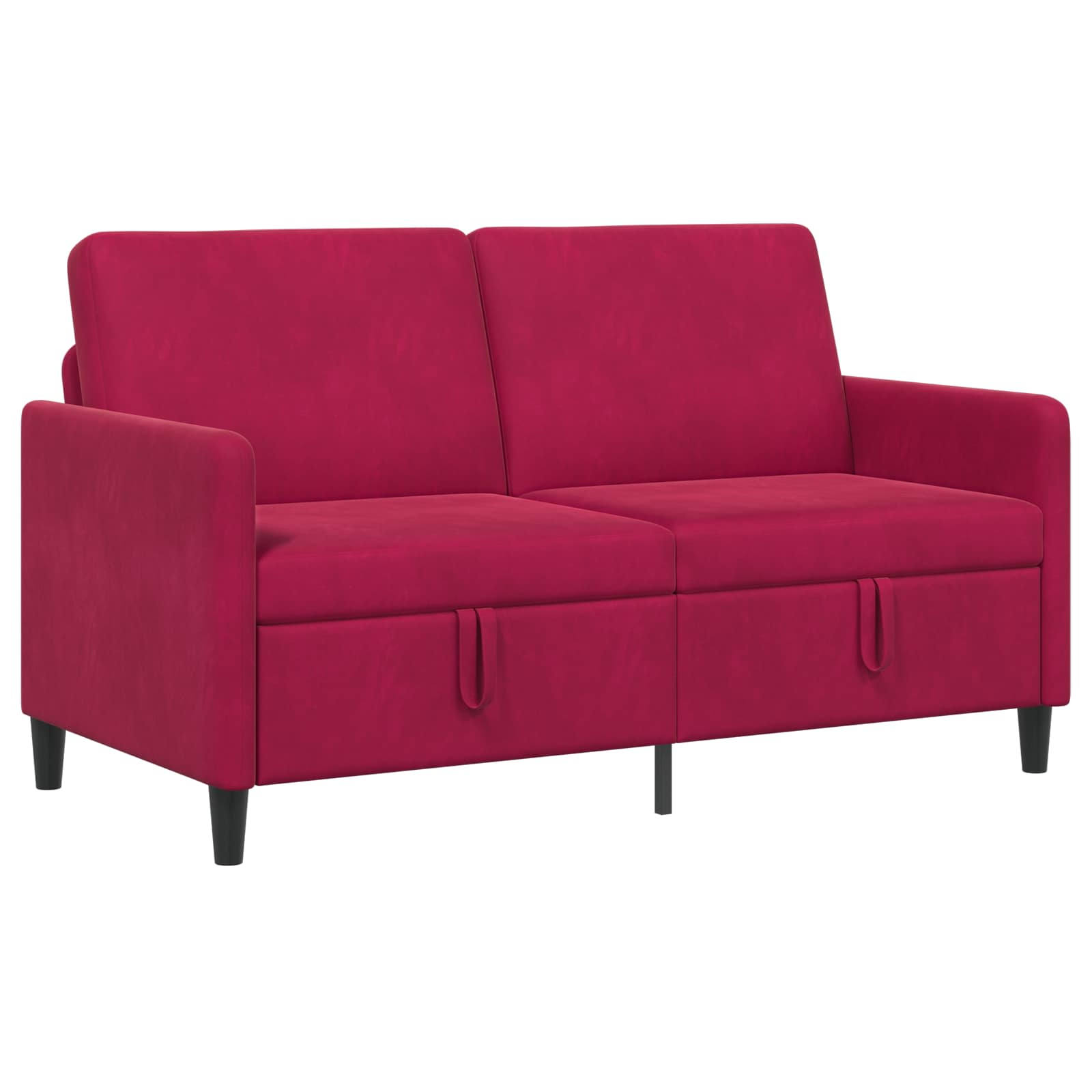 Divano con Storage Rosso Vino 152 x 78 x 87 cm Poliestere | homemem39
