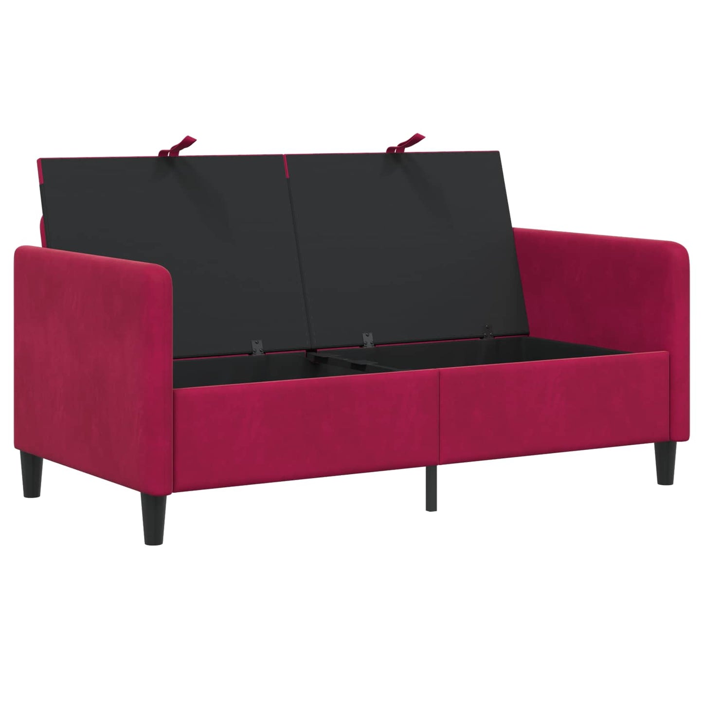 Divano con Storage Rosso Vino 152 x 78 x 87 cm Poliestere | homemem39