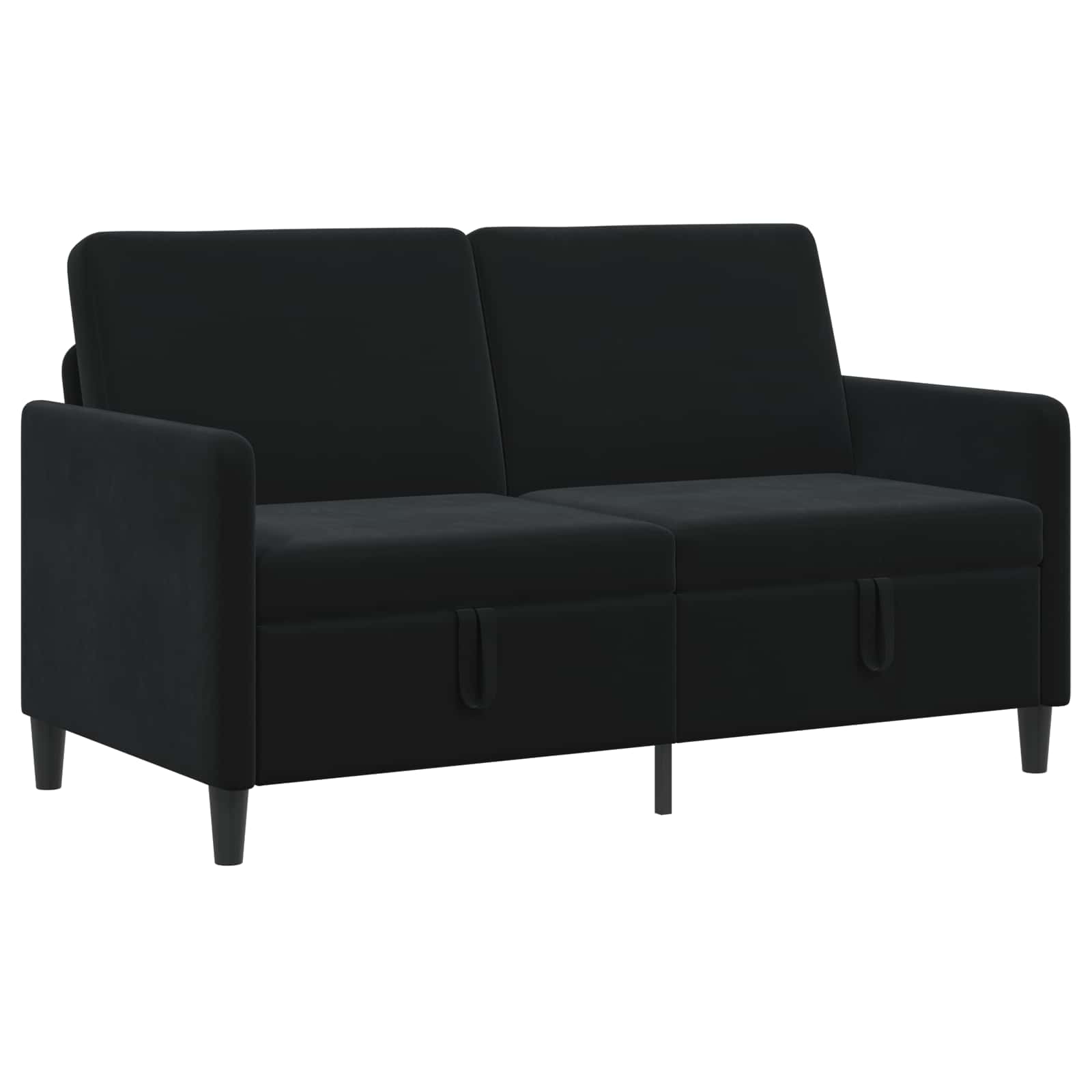 Divano con Storage Nero 152 x 78 x 87 cm Poliestere | homemem39