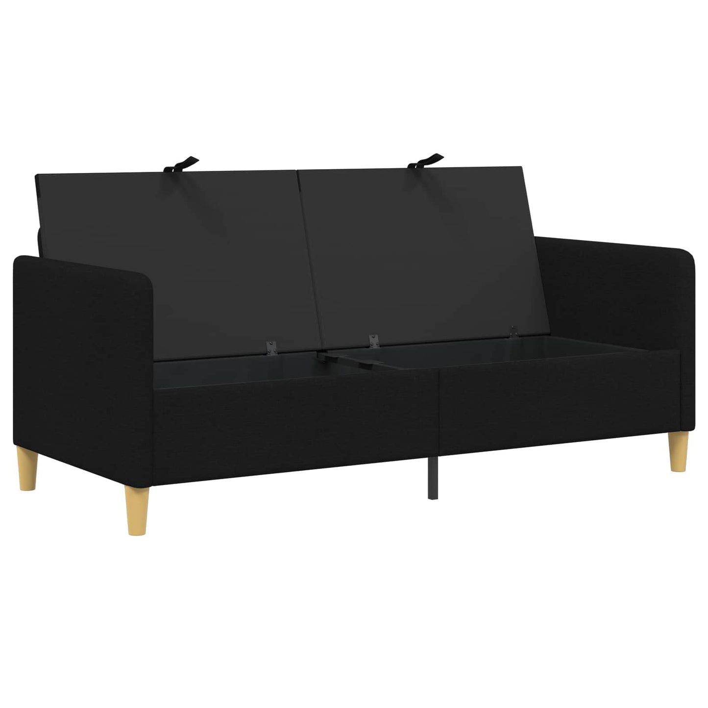 Divano con Storage Nero 172 x 78 x 87 cm Poliestere | homemem39