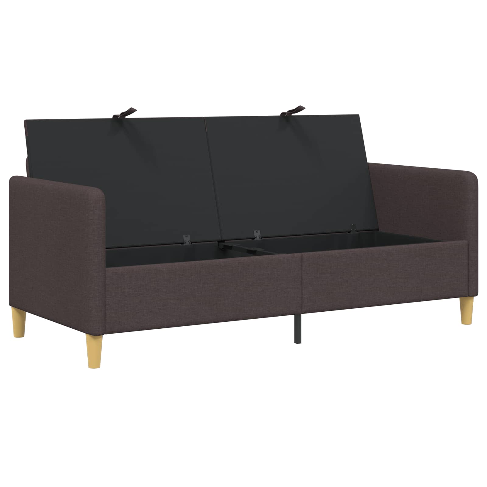 Divano con Storage Marrone Scuro 172 x 78 x 87 cm Poliestere | homemem39