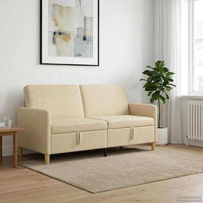 Divano con Storage Crema 172 x 78 x 87 cm Poliestere | homemem39