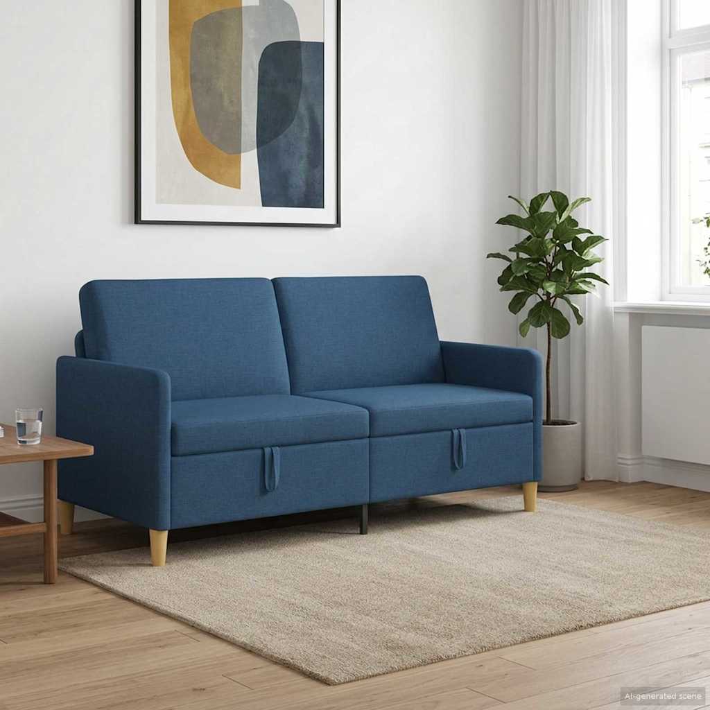 Divano con Storage Blu 172 x 78 x 87 cm Poliestere | homemem39