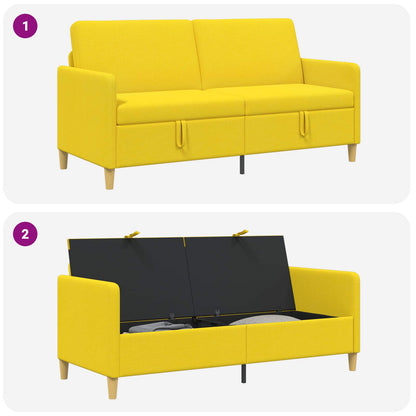 Divano con Storage Giallo Chiaro 172 x 78 x 87 cm Poliestere | homemem39