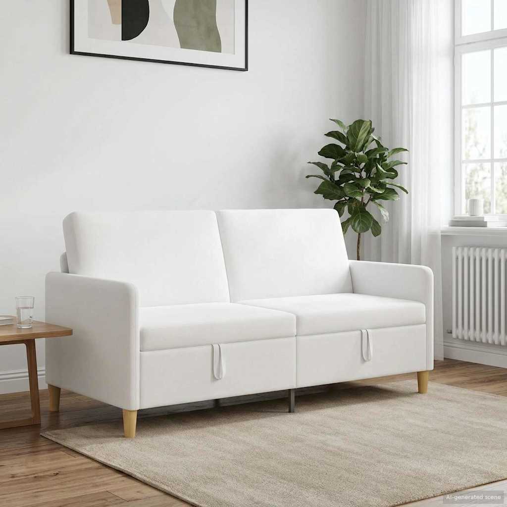 Divano con Storage Bianco 172 x 78 x 87 cm Poliestere | homemem39