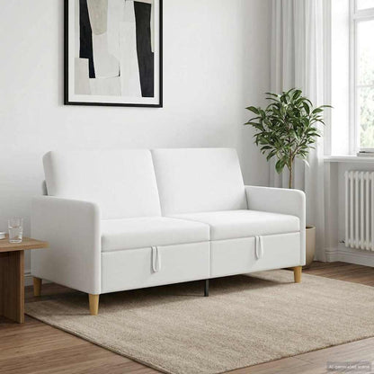 Divano con Storage Bianco 172 x 78 x 87 cm Poliestere | homemem39