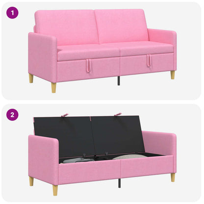 Divano con Storage Rosa 172 x 78 x 87 cm Poliestere | homemem39