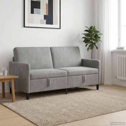 Divano con Storage Grigio Chiaro 172 x 78 x 87 cm Poliestere | homemem39