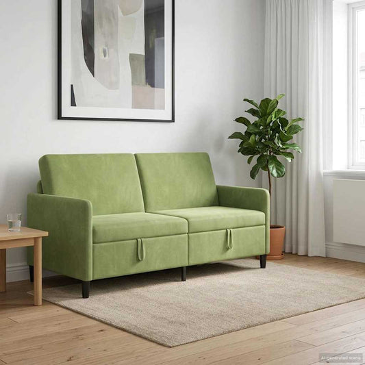 Divano con Storage Verde chiaro 172 x 78 x 87 cm Poliestere | homemem39