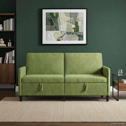 Divano con Storage Verde chiaro 172 x 78 x 87 cm Poliestere | homemem39