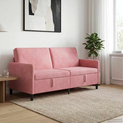 Divano con Storage Rosa 172 x 78 x 87 cm Poliestere | homemem39