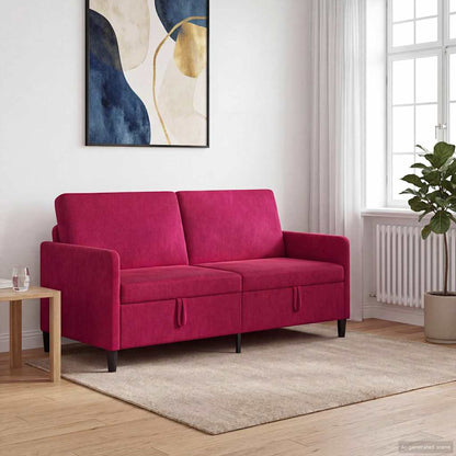 Divano con Storage Rosso Vino 172 x 78 x 87 cm Poliestere | homemem39