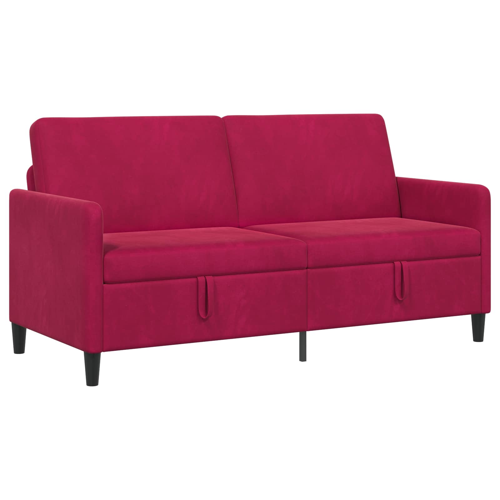 Divano con Storage Rosso Vino 172 x 78 x 87 cm Poliestere | homemem39