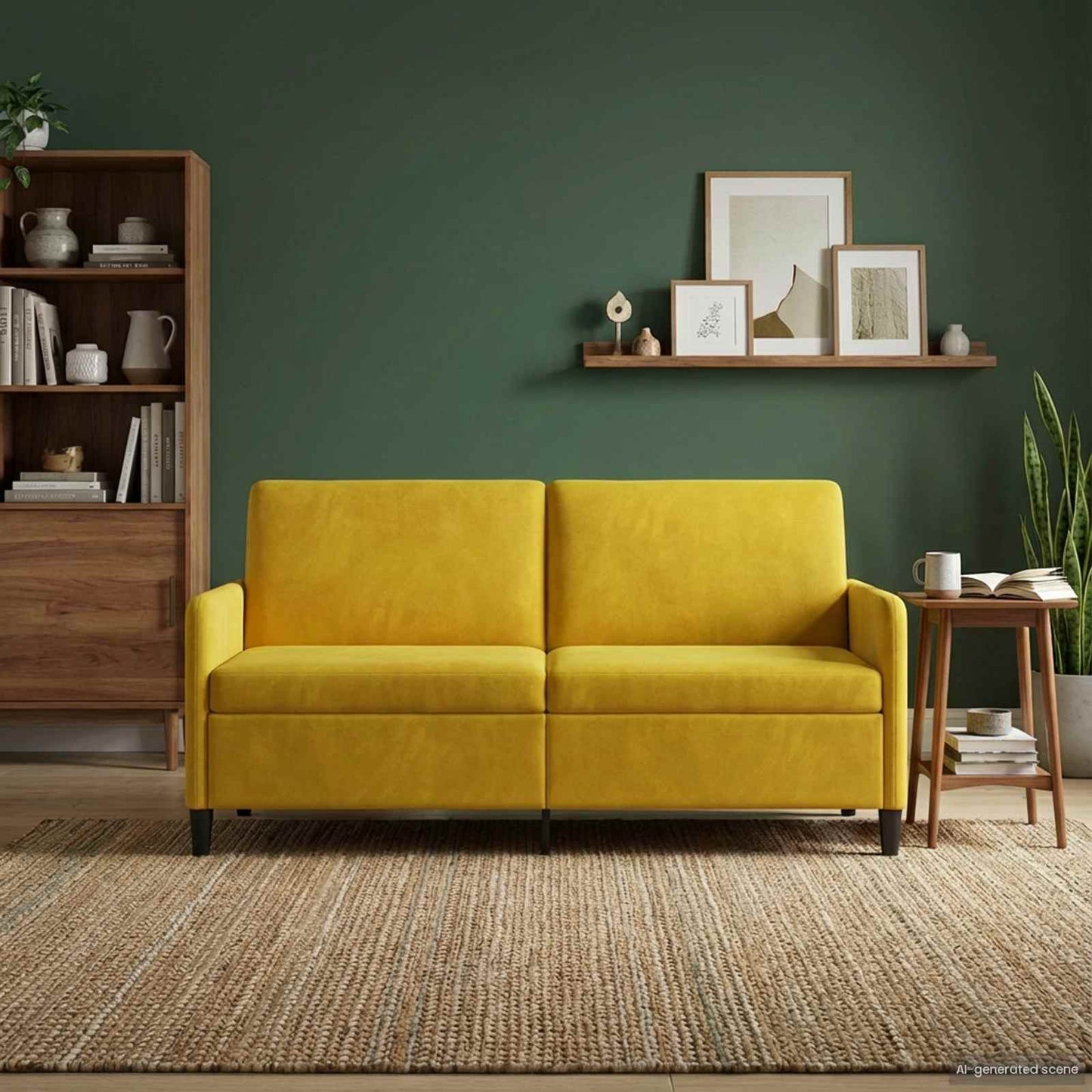 Divano con Storage Giallo 172 x 78 x 87 cm Poliestere | homemem39