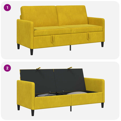 Divano con Storage Giallo 172 x 78 x 87 cm Poliestere | homemem39