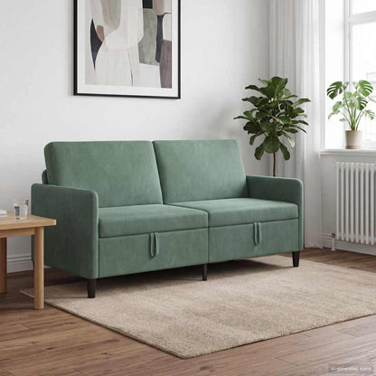 Divano con Storage Verde Mare 172 x 78 x 87 cm Poliestere | homemem39