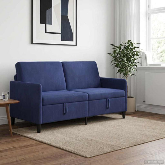 Divano con Storage Blu Polizia 172 x 78 x 87 cm Poliestere | homemem39