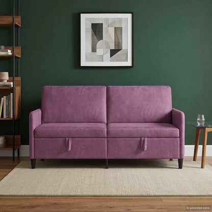 Divano con Storage Viola 172 x 78 x 87 cm Poliestere | homemem39