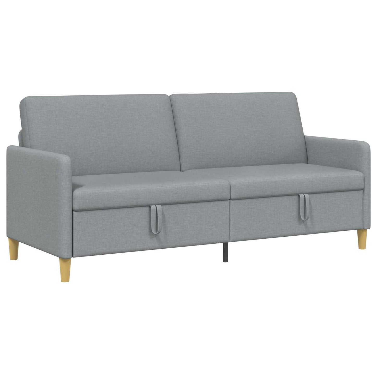 Divano con Storage Grigio Chiaro 192 x 78 x 87 cm Poliestere | homemem39