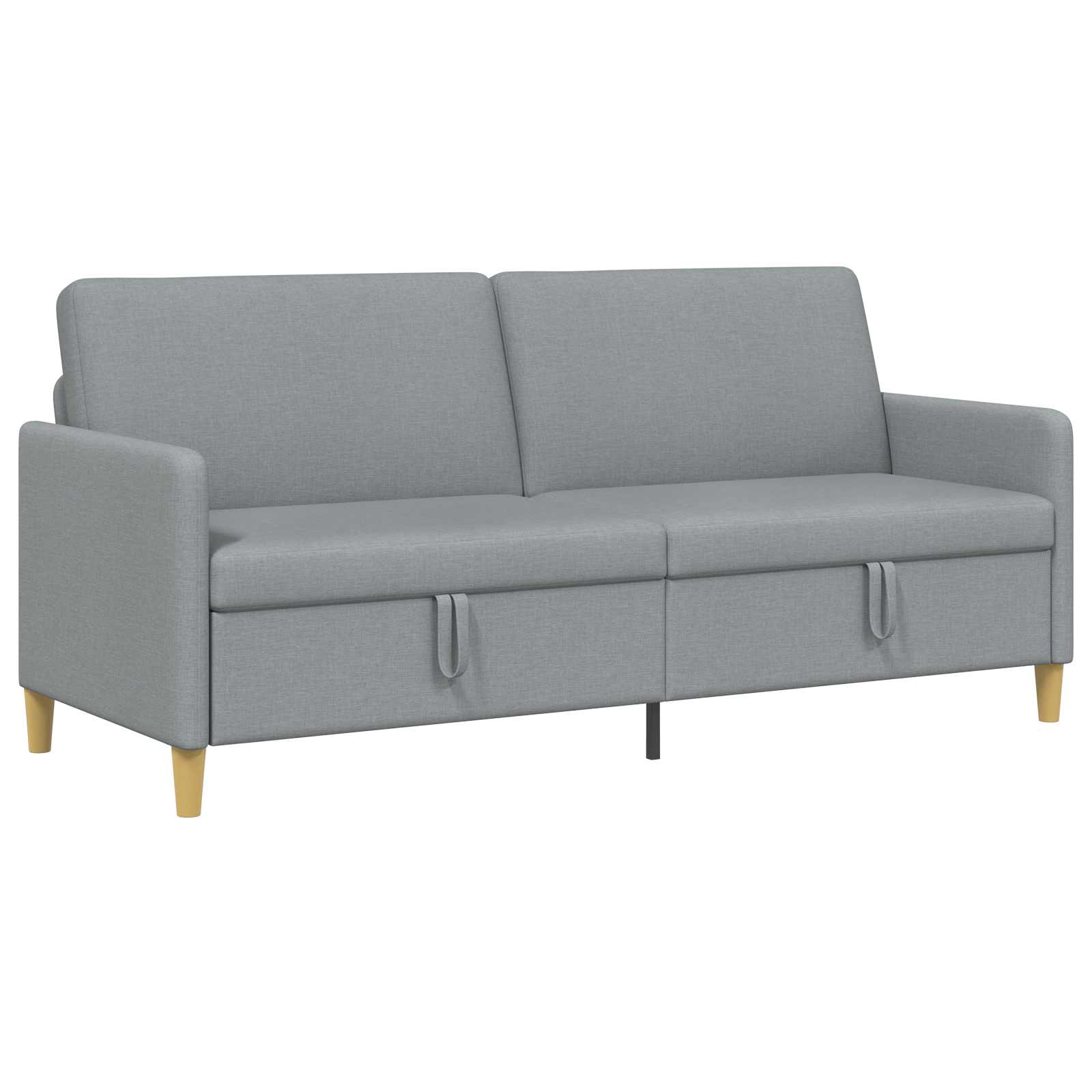 Divano con Storage Grigio Chiaro 192 x 78 x 87 cm Poliestere | homemem39