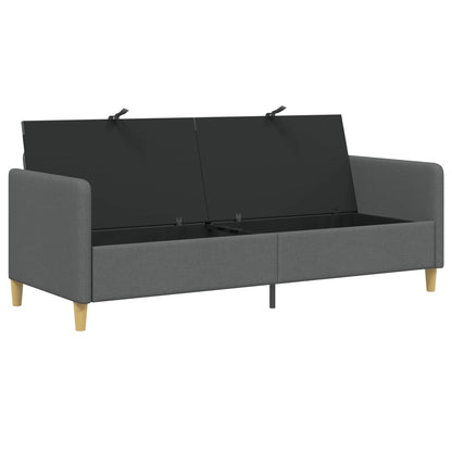 Divano con Storage Grigio Scuro 192 x 78 x 87 cm Poliestere | homemem39