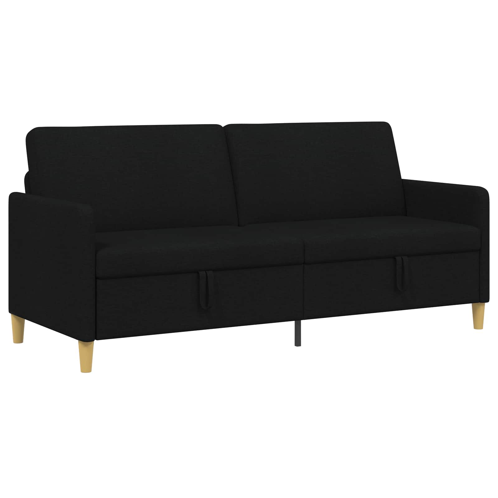 Divano con Storage Nero 192 x 78 x 87 cm Poliestere | homemem39