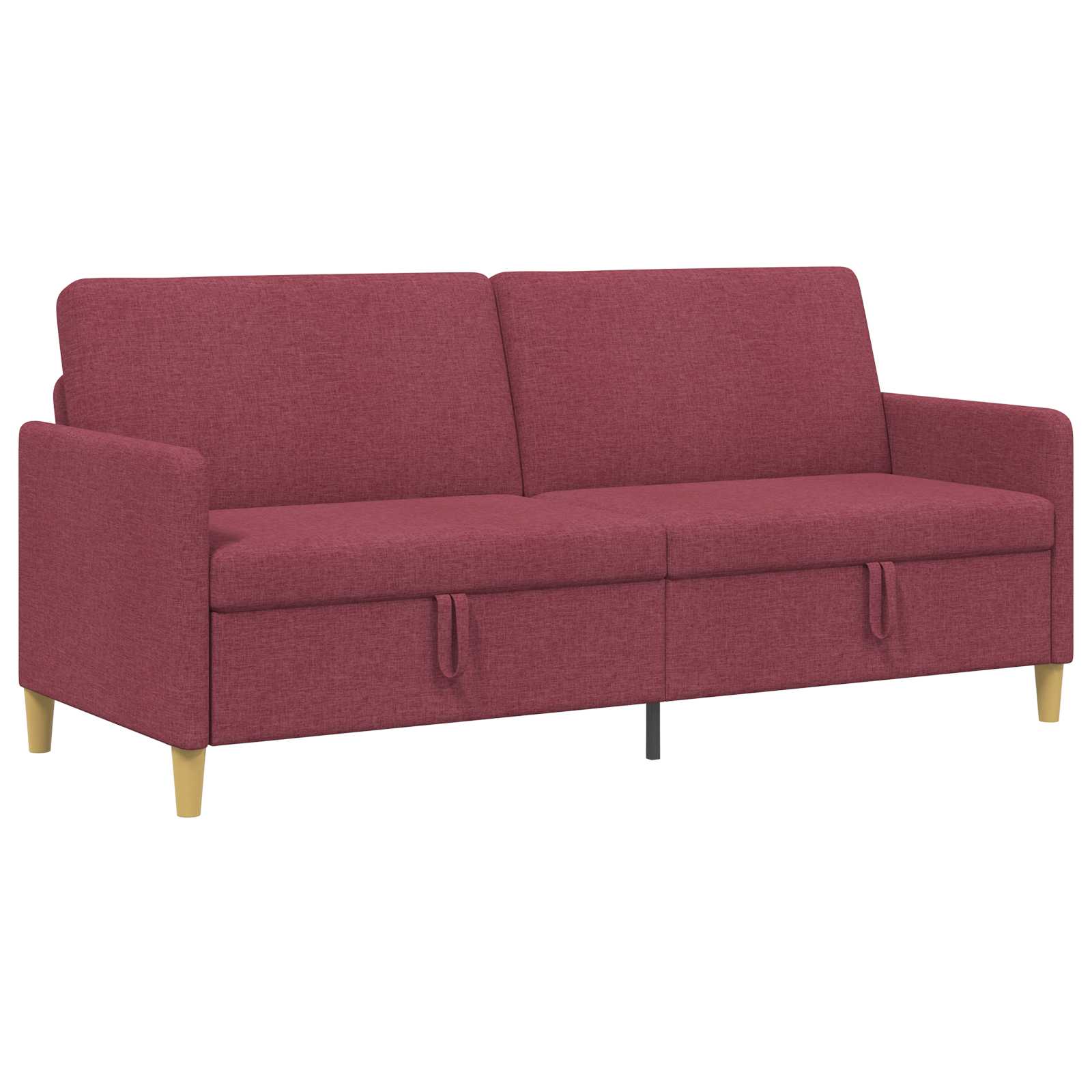 Divano con Storage Rosso Vino 192 x 78 x 87 cm Poliestere | homemem39