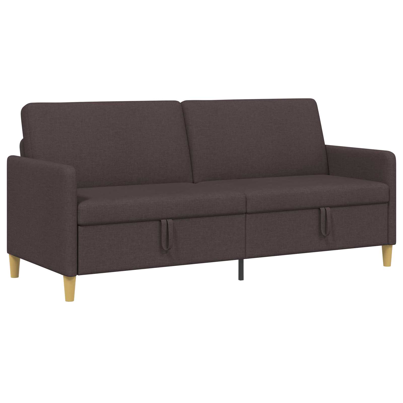 Divano con Storage Marrone Scuro 192 x 78 x 87 cm Poliestere | homemem39