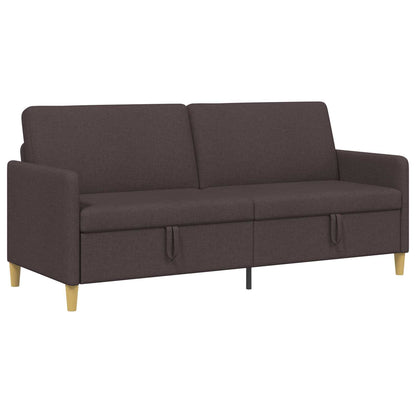 Divano con Storage Marrone Scuro 192 x 78 x 87 cm Poliestere | homemem39