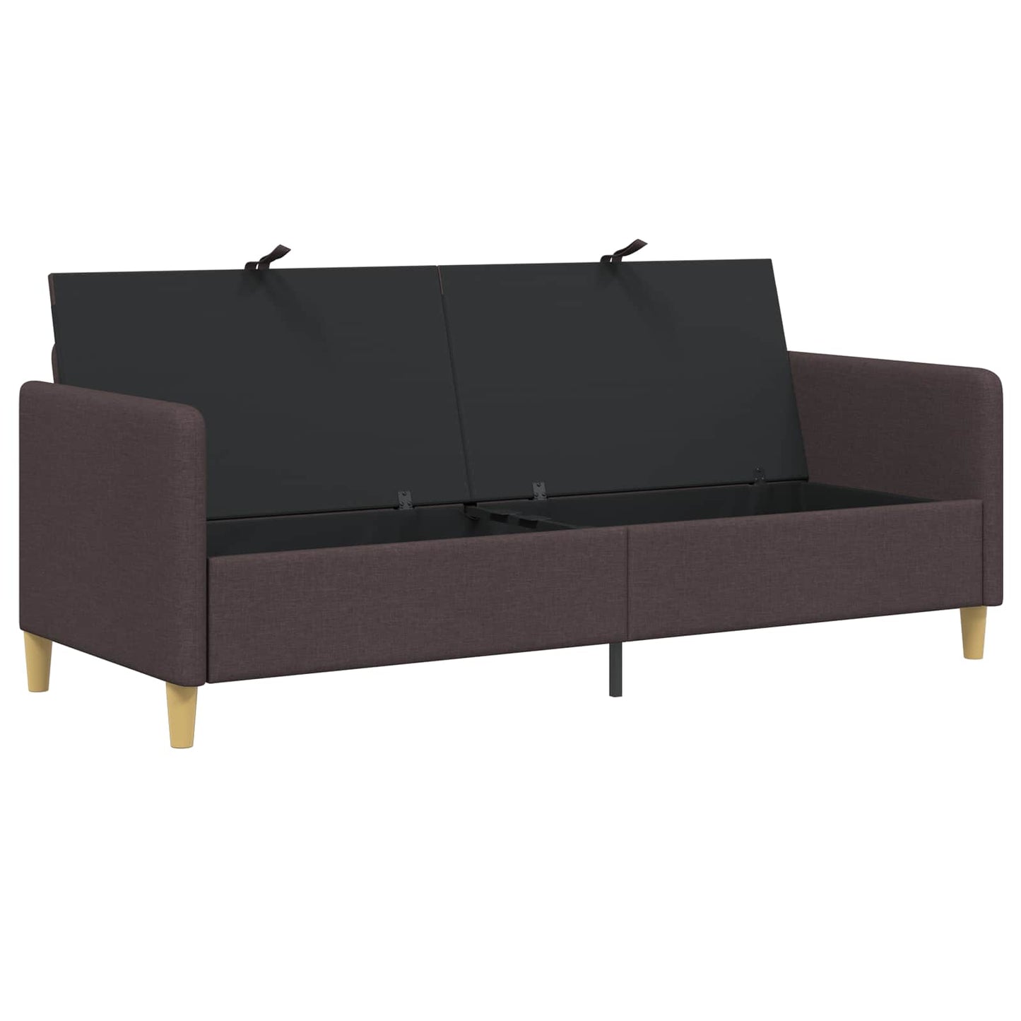 Divano con Storage Marrone Scuro 192 x 78 x 87 cm Poliestere | homemem39