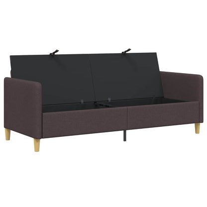Divano con Storage Marrone Scuro 192 x 78 x 87 cm Poliestere | homemem39