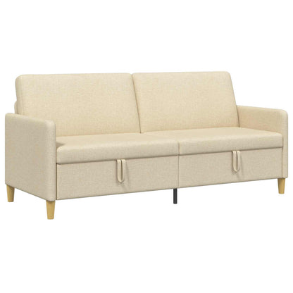 Divano con Storage Crema 192 x 78 x 87 cm Poliestere | homemem39