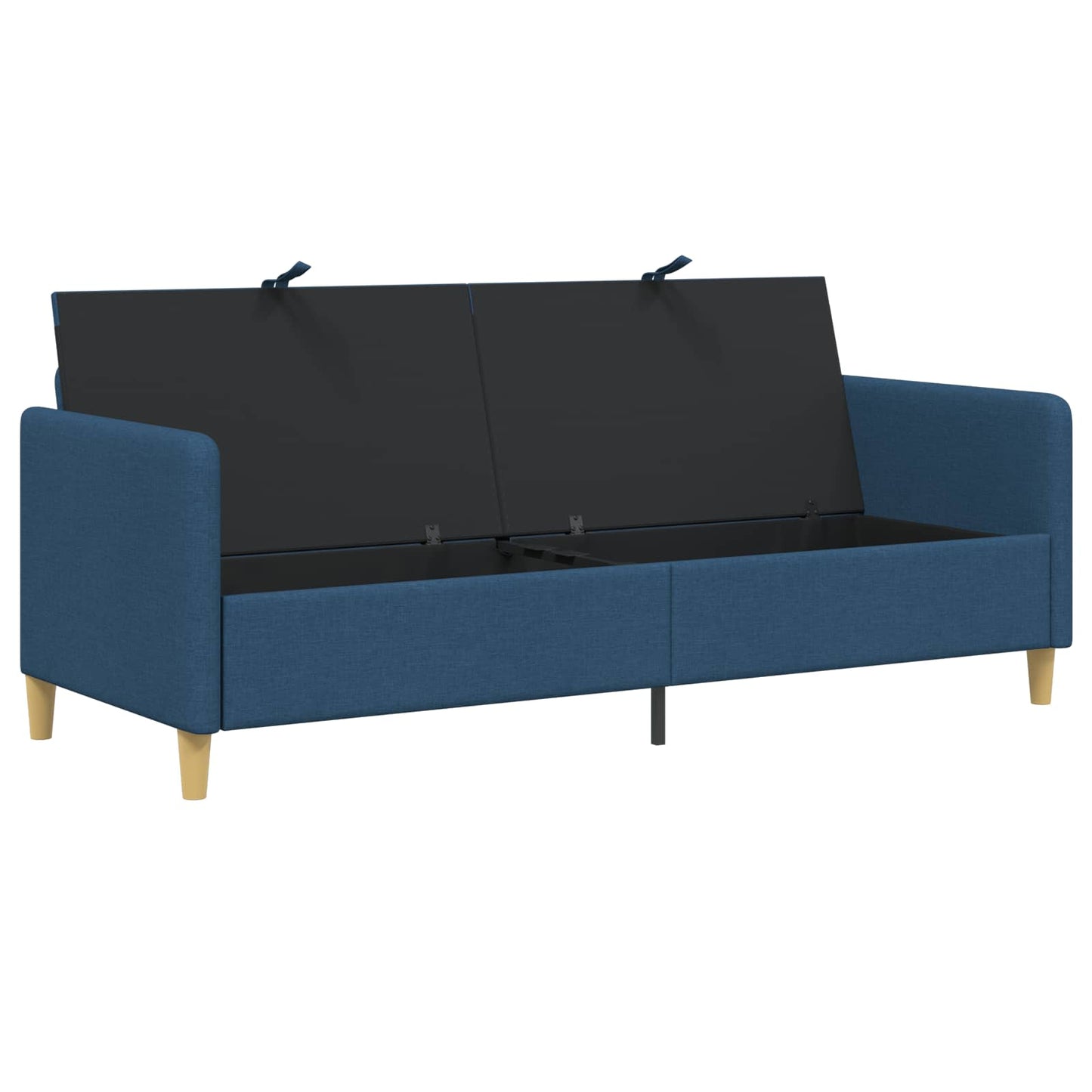 Divano con Storage Blu 192 x 78 x 87 cm Poliestere | homemem39