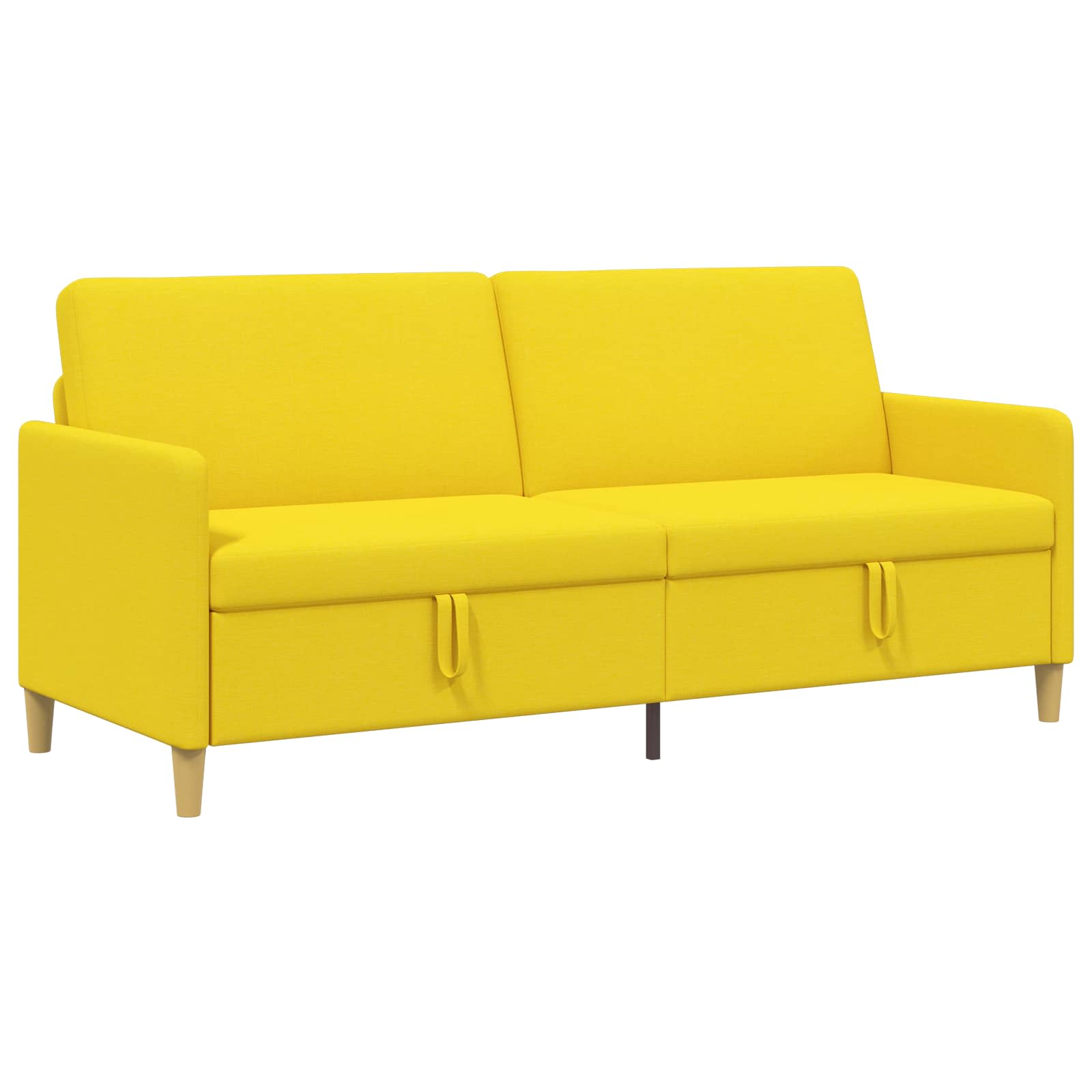 Divano con Storage Giallo Chiaro 192 x 78 x 87 cm Poliestere | homemem39