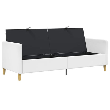 Divano con Storage Bianco 192 x 78 x 87 cm Poliestere | homemem39