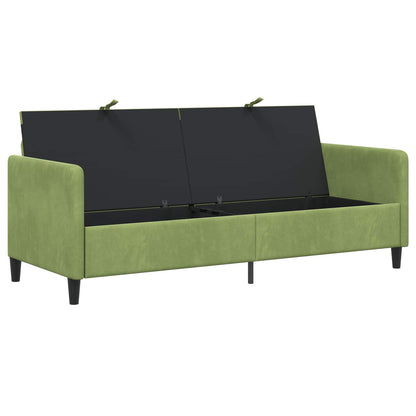 Divano con Storage Verde chiaro 192 x 78 x 87 cm Poliestere | homemem39