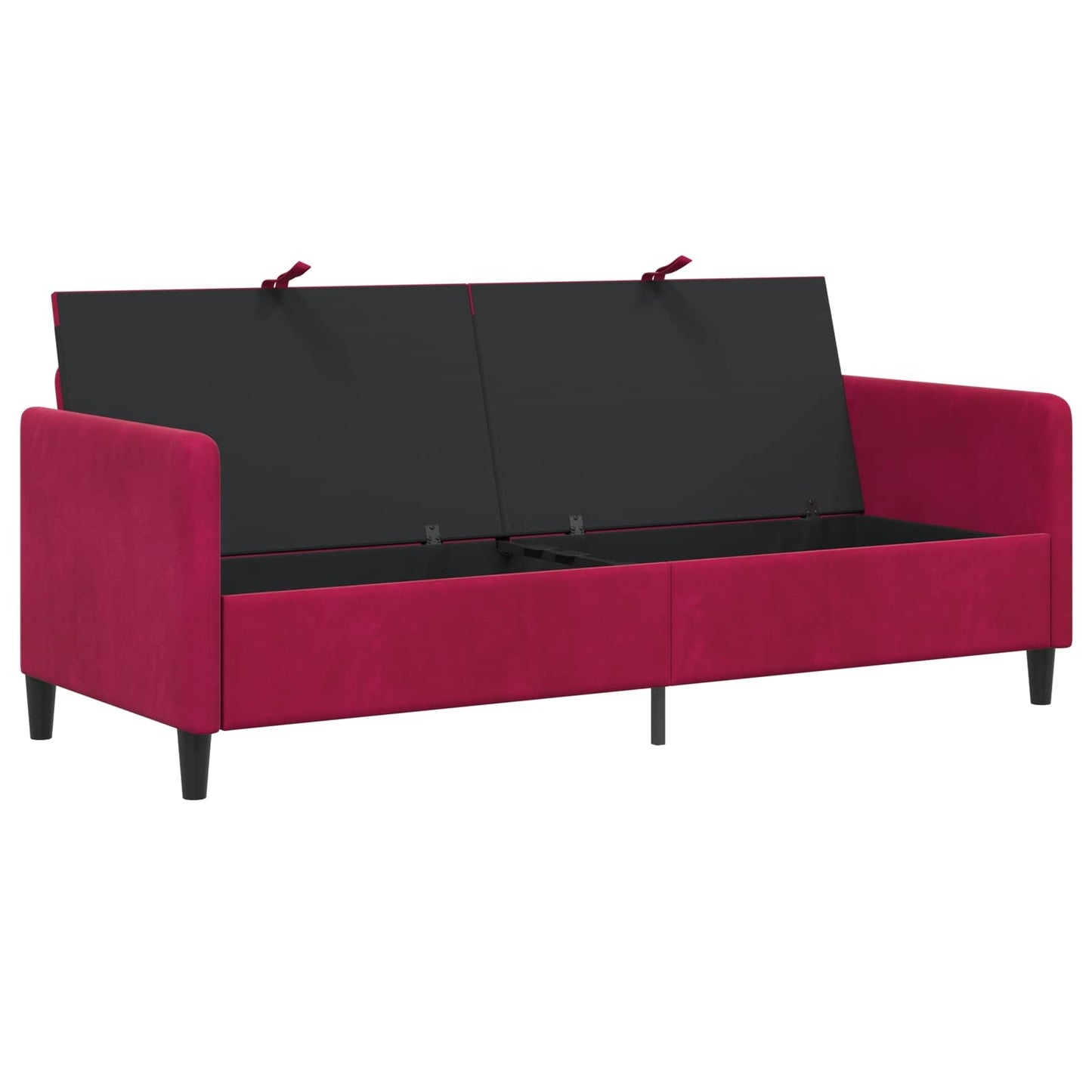 Divano con Storage Rosso Vino 192 x 78 x 87 cm Poliestere | homemem39