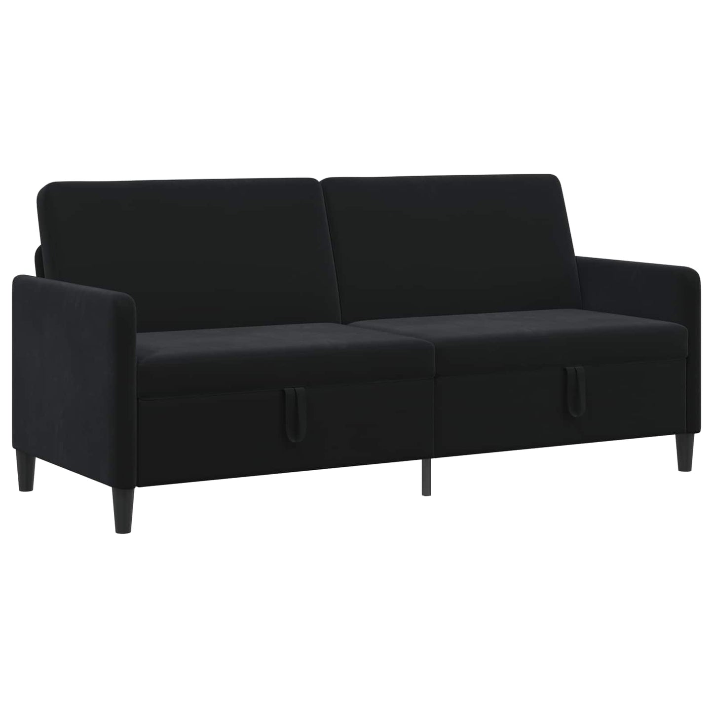 Divano con Storage Nero 192 x 78 x 87 cm Poliestere | homemem39