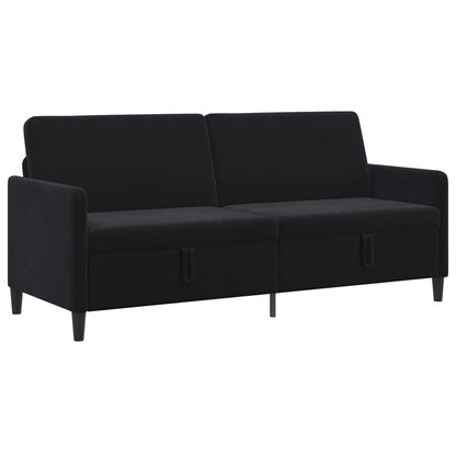 Divano con Storage Nero 192 x 78 x 87 cm Poliestere | homemem39