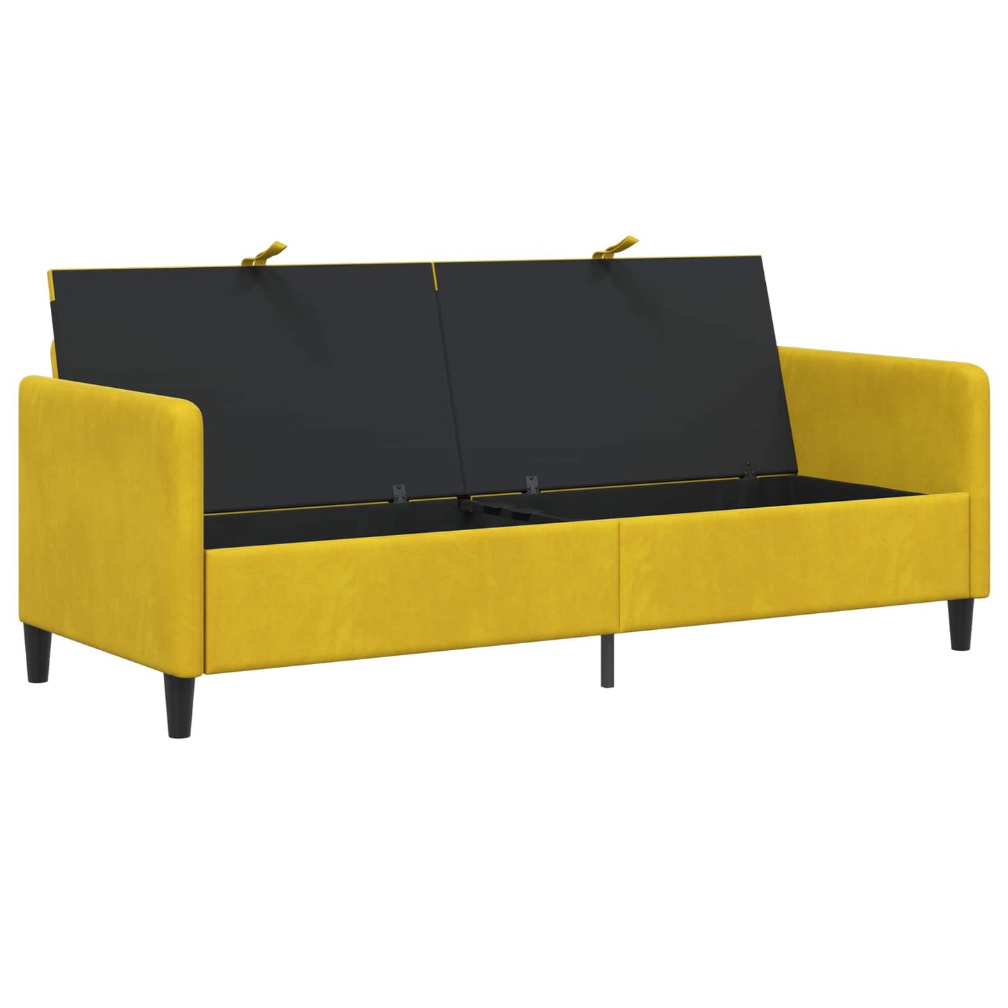 Divano con Storage Giallo 192 x 78 x 87 cm Poliestere | homemem39