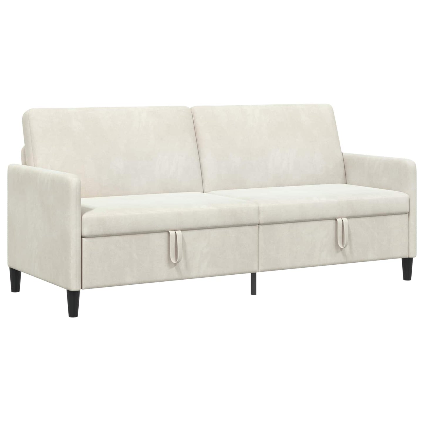 Divano con Storage Crema 192 x 78 x 87 cm Poliestere | homemem39