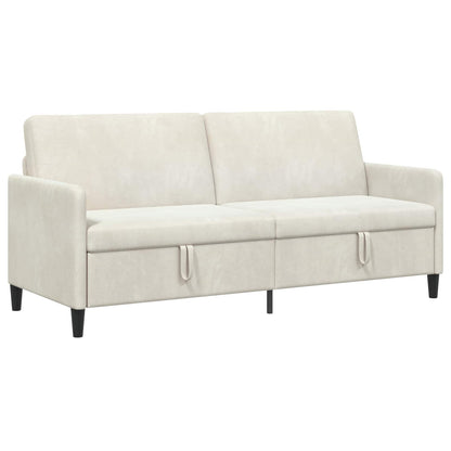 Divano con Storage Crema 192 x 78 x 87 cm Poliestere | homemem39