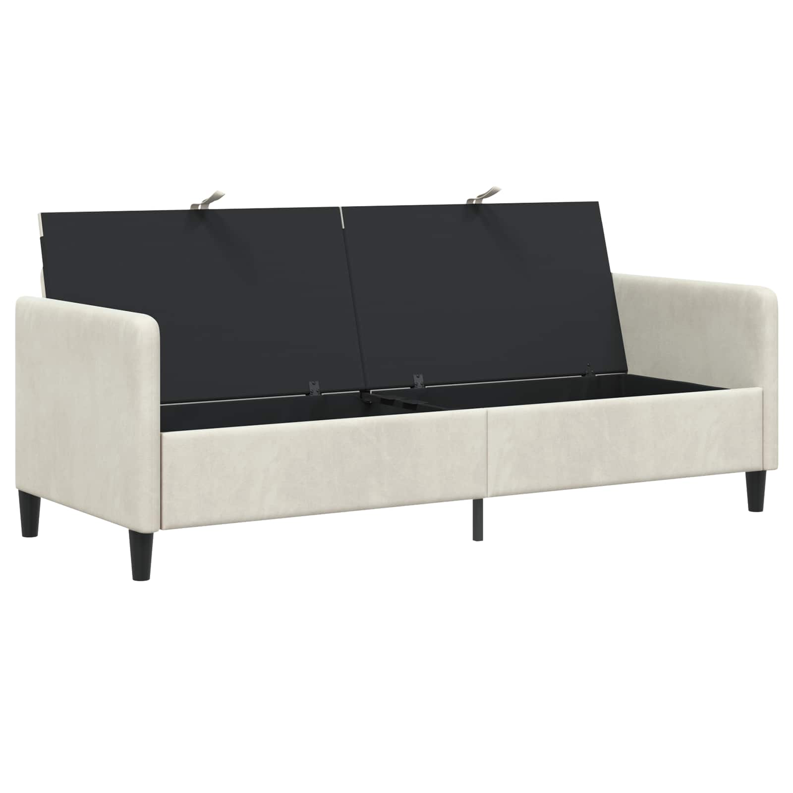 Divano con Storage Crema 192 x 78 x 87 cm Poliestere | homemem39
