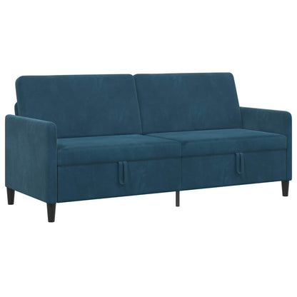 Divano con Storage Blu 192 x 78 x 87 cm Poliestere | homemem39