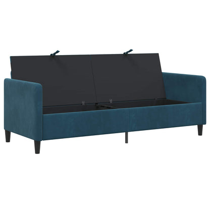 Divano con Storage Blu 192 x 78 x 87 cm Poliestere | homemem39