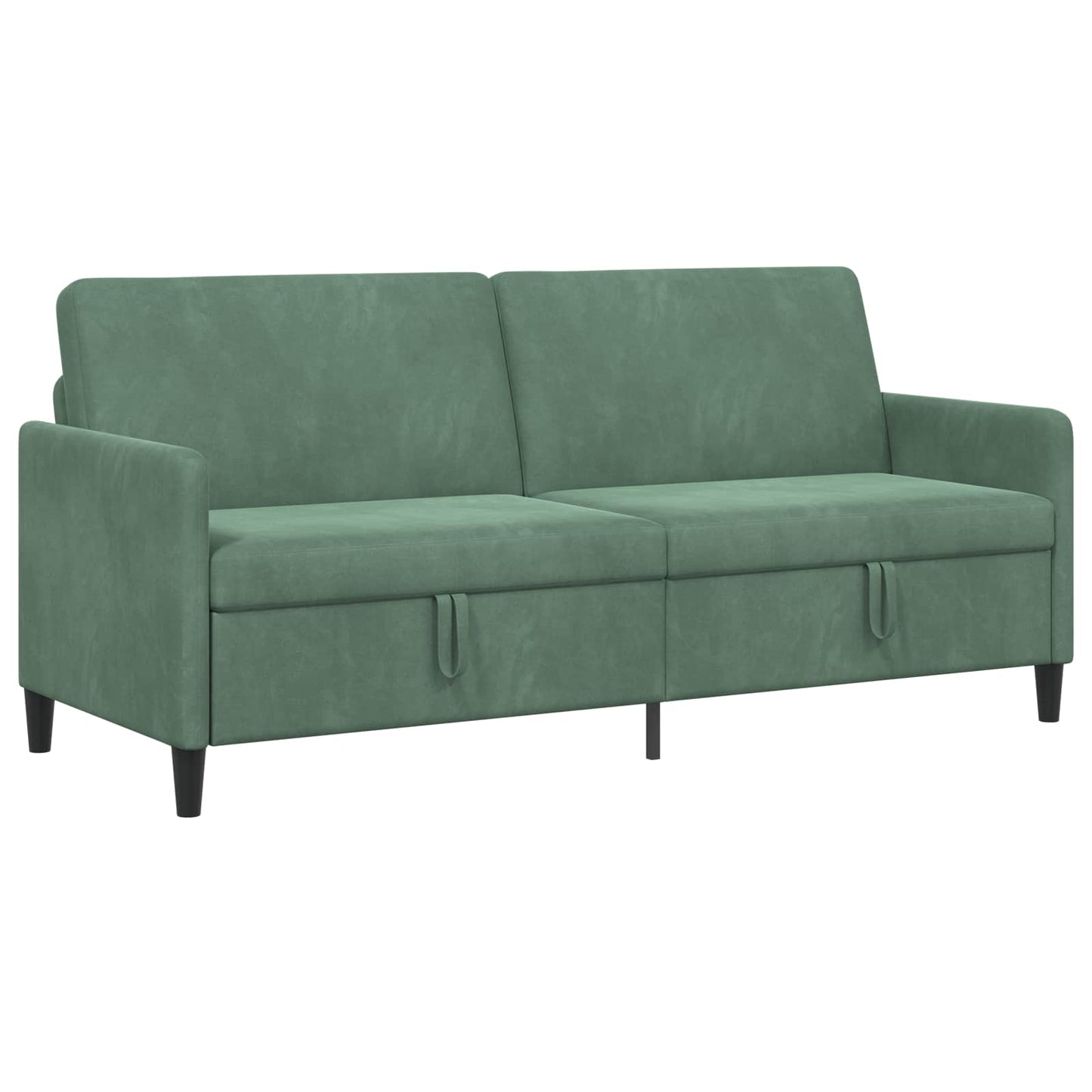 Divano con Storage Verde Mare 192 x 78 x 87 cm Poliestere | homemem39